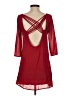 TOBI 100% Polyester Solid Red Casual Dress Size XS - photo 2
