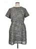 Solitaire 100% Polyester Tweed Gray Casual Dress Size 14 - photo 1