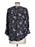 Unbranded 100% Rayon Blue 3/4 Sleeve Blouse Size L - photo 2