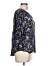 Unbranded 100% Rayon Blue 3/4 Sleeve Blouse Size L - photo 4