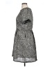 Solitaire 100% Polyester Tweed Gray Casual Dress Size 14 - photo 5