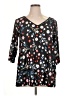 Sakurafina Black 3/4 Sleeve T-Shirt Size 1X - photo 1