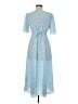 ASOS Design Checkered-gingham Blue Casual Dress Size 8 - photo 2