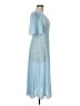 ASOS Design Checkered-gingham Blue Casual Dress Size 8 - photo 4