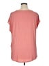Edgely 100% Polyester Orange Short Sleeve Top Size 1X - photo 2