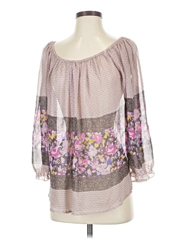 Fei 3/4 Sleeve Silk Top (view 1)