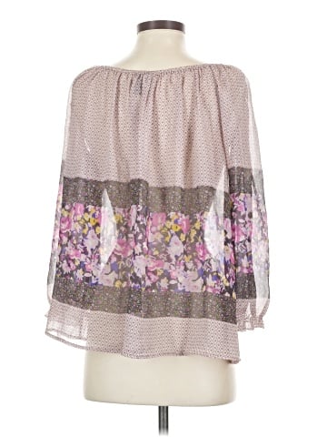 Fei 3/4 Sleeve Silk Top (view 2)