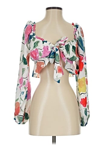 Lulus 3/4 Sleeve Blouse (view 1)