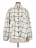 MIOU MUSE 100% Polyester Plaid Ivory Coat Size M - photo 1
