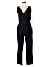 Rules of Etiquette Solid Black Jumpsuit Size L - photo 1