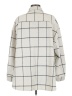 MIOU MUSE 100% Polyester Plaid Ivory Coat Size M - photo 2