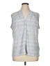 Calvin Klein Silver Sleeveless Blouse Size 1X - photo 1