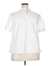 CeCe White Short Sleeve Blouse Size 2X - photo 2