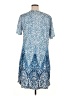 Unbranded Print Blue Casual Dress Size 1X - photo 2