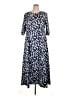 Unbranded Print Blue Casual Dress Size XL - photo 1