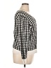 A New Day 100% Cotton Houndstooth Silver Cardigan Size 0X - photo 4