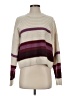Splendid 100% Acrylic Stripes Ivory Turtleneck Sweater Size S - photo 1