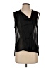 J Brand 100% Polyester Black Sleeveless Blouse Size 6 - photo 1