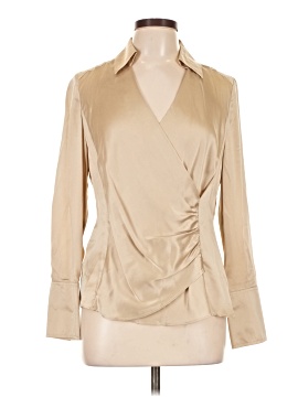 Ann Taylor Long Sleeve Silk Top