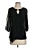 BCX 100% Polyester Black 3/4 Sleeve Blouse Size S - photo 1