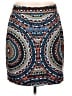 Tabitha 100% Cotton Print Blue Casual Skirt Size 12 - photo 1
