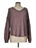 Blu Pepper Polka Dots Burgundy Pullover Sweater Size L - photo 1