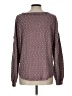 Blu Pepper Polka Dots Burgundy Pullover Sweater Size L - photo 2