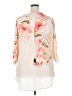 Cato 100% Polyester Floral Ivory 3/4 Sleeve Blouse Size 18W - 20W - photo 2