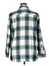 Jachs Girlfriend Plaid Teal Long Sleeve Button-Down Shirt Size XL (estimated) - photo 2