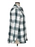 Jachs Girlfriend Plaid Teal Long Sleeve Button-Down Shirt Size XL (estimated) - photo 4