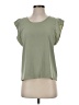 Express Outlet 100% Polyester Green Short Sleeve Top Size S - photo 1