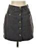 BDG Solid Gray Denim Skirt Size 0 - photo 1