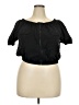 Audrey Lane Black Short Sleeve Top Size 2X - photo 1