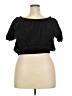 Audrey Lane Black Short Sleeve Top Size 2X - photo 2