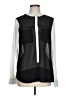 Sanctuary 100% Polyester Color Block Black Long Sleeve Blouse Size L - photo 1