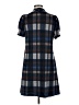 Echo Plaid Blue Casual Dress Size M - photo 2