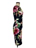 Shein Floral Black Cocktail Dress Size S - photo 4
