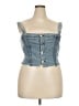 Shein Blue Sleeveless Blouse Size XXL - photo 1