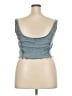 Shein Blue Sleeveless Blouse Size XXL - photo 2