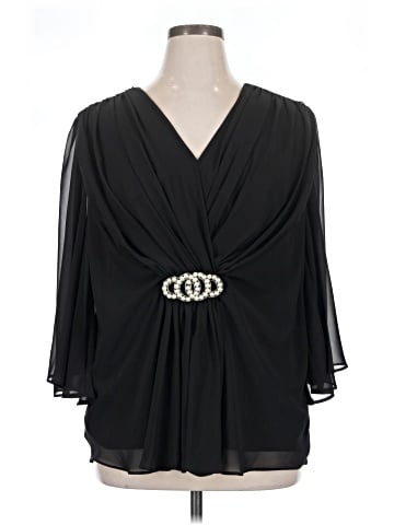 Connected Apparel 3/4 Sleeve Blouse (view 1)