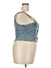 Shein Blue Sleeveless Blouse Size XXL - photo 4