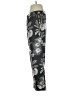 J.Crew 100% Silk Print Gray Silk Pants Size 4 - photo 5