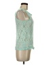 Charming Charlie Teal Sleeveless Blouse Size S - photo 4