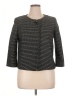 Talbots Stripes Gray Jacket Size 14 - photo 1