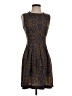 Hazel 100% Polyester Paisley Blue Cocktail Dress Size S - photo 1