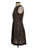 Hazel 100% Polyester Paisley Blue Cocktail Dress Size S - photo 5