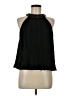 DKNY 100% Polyester Black Sleeveless Blouse Size XS - photo 1