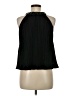 DKNY 100% Polyester Black Sleeveless Blouse Size XS - photo 2