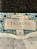 Talbots Outlet Polka Dots Blue Casual Pants Size 14 - photo 3