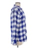 Rails 100% Rayon Checkered-gingham Blue Long Sleeve Button-Down Shirt Size M - photo 4